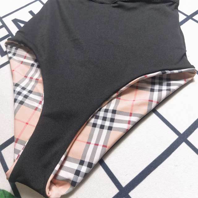 Plaid Print Single Shoulder One Piece