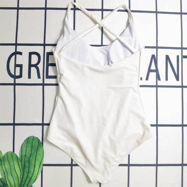 Fashion Letter Print Sexy One Piece