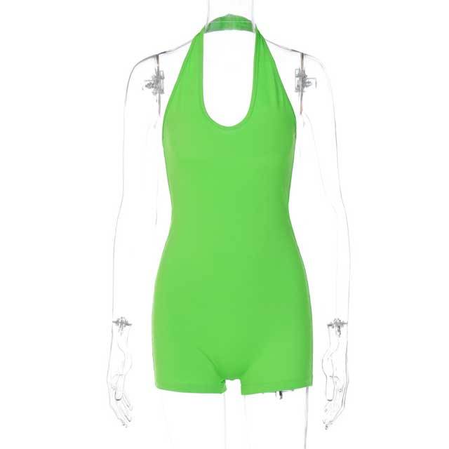 Basic Halter Fitness Romper