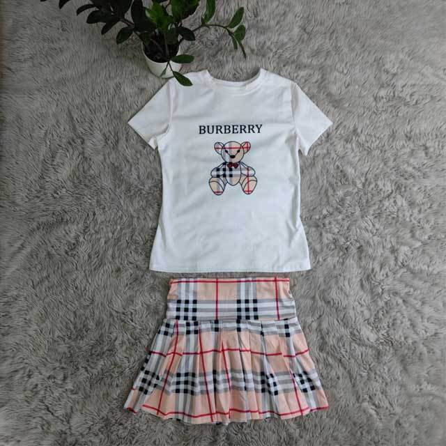 Printed Top Pleated Skirt Set