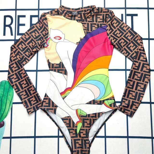 Letter Print Long Sleeve One Piece