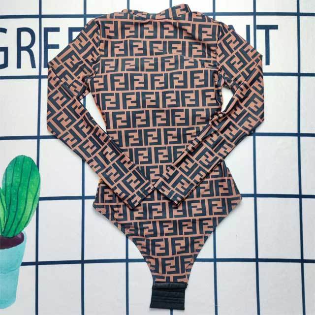 Letter Print Long Sleeve One Piece