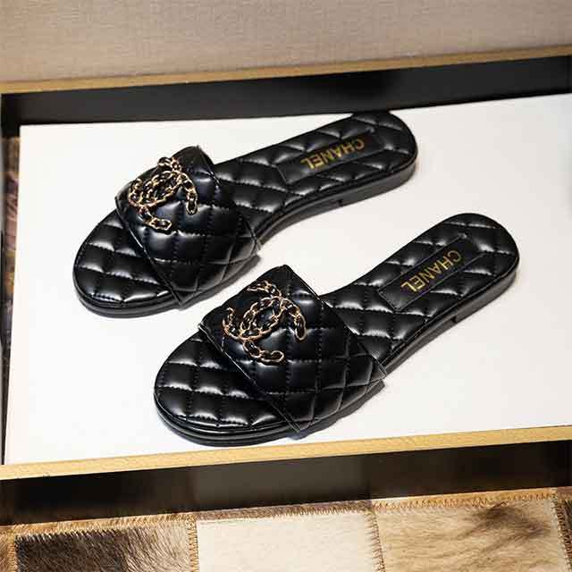 Open Toe Flat Slippers Streetwear