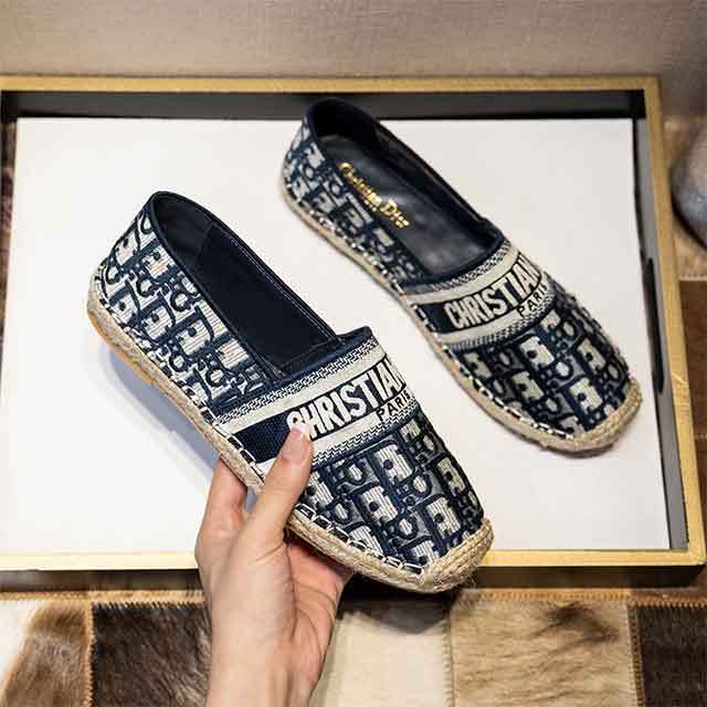 Embroidered Fisherman Shoes Retro Loafers