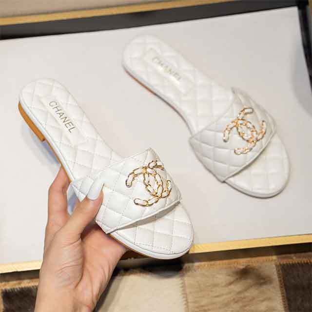 Open Toe Flat Slippers Streetwear