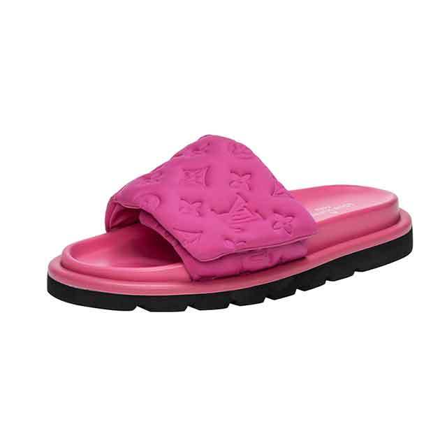Magic Tape Thick Bottoms Slides Shoes