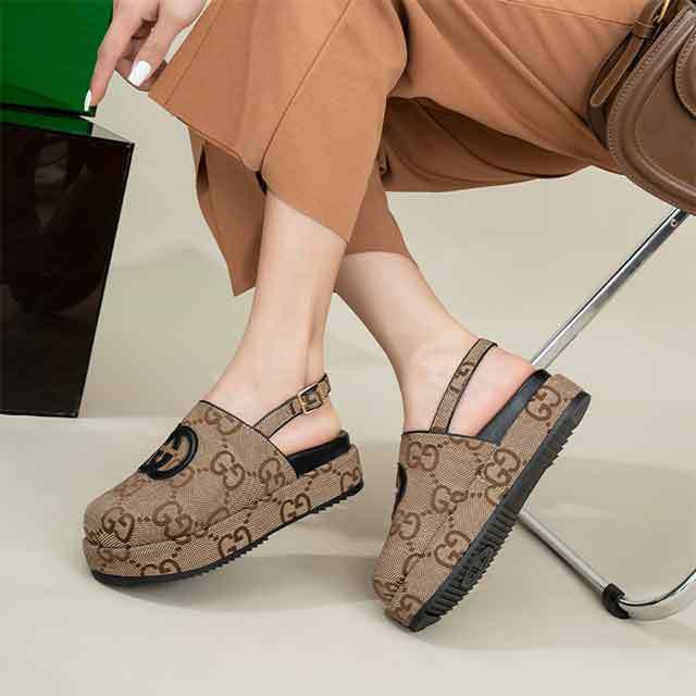 Women's Alphabet Platform Sandals