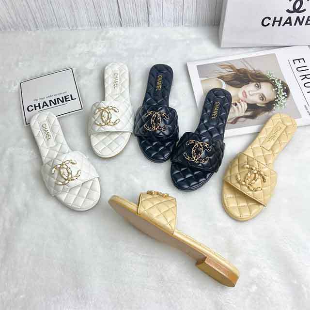 Open Toe Flat Slippers Streetwear