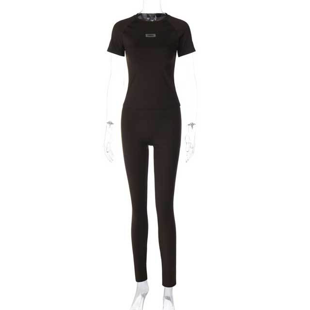 Short Sleeve Casual Jogging Suit