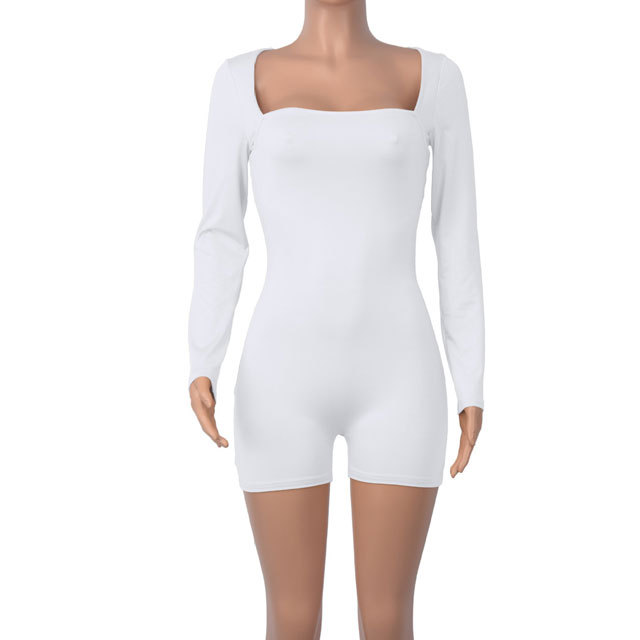 Basic Long Sleeve Sport Romper