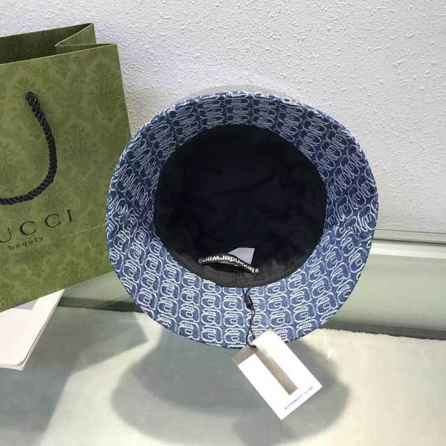Denim Jacquard Bucket Hat