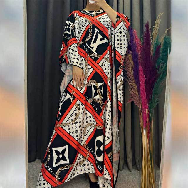 Printed Fashion Beach Maxi Dress