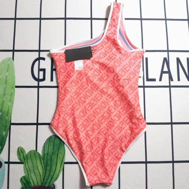 Printed Single Shoulder One Piece