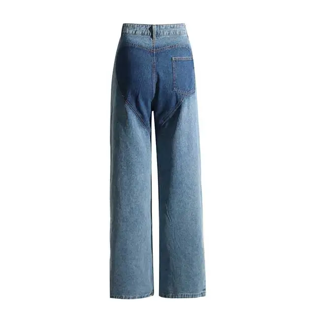 High Waist Hollow Out Boyfriend Jeans