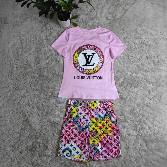 Short Sleeve Printed Two Piece Set