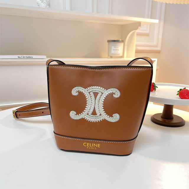 Leather Embroidery Crossbody Bag