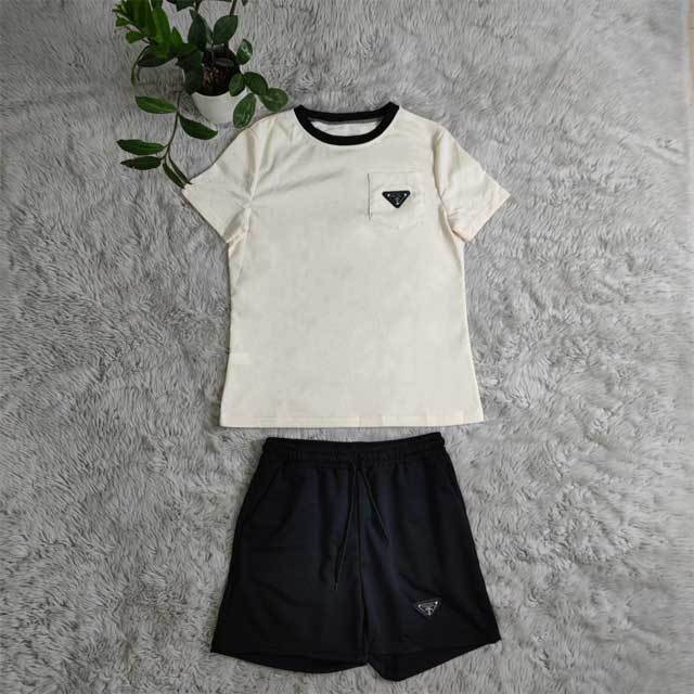 Fashion Logo Casual Short Set