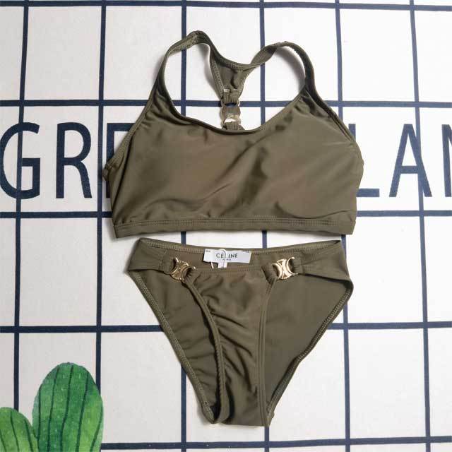 Solid Color Women Tankinis Set