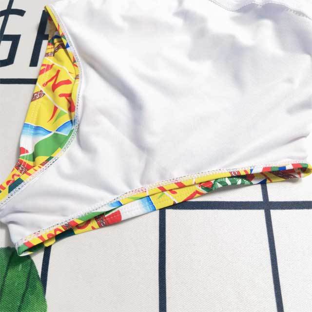 Backless Printed One Piece Swimsuit