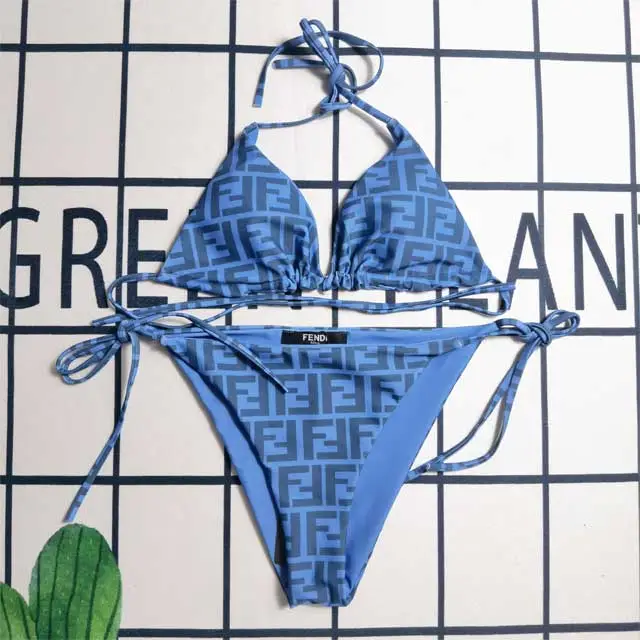 Letter Print Sexy Bikini Set