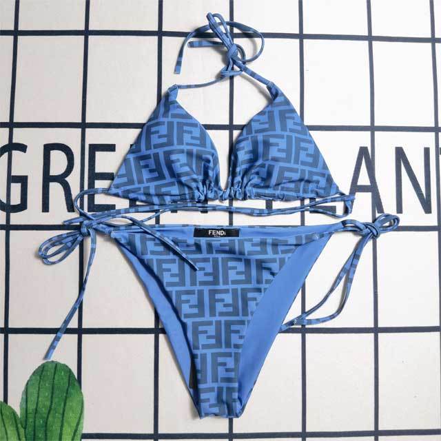 Letter Print Sexy Bikini Set