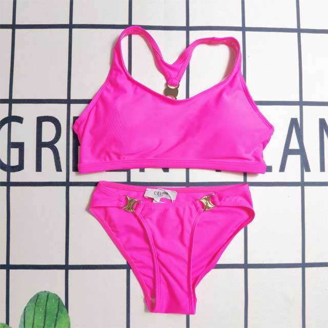 Solid Color Women Tankinis Set