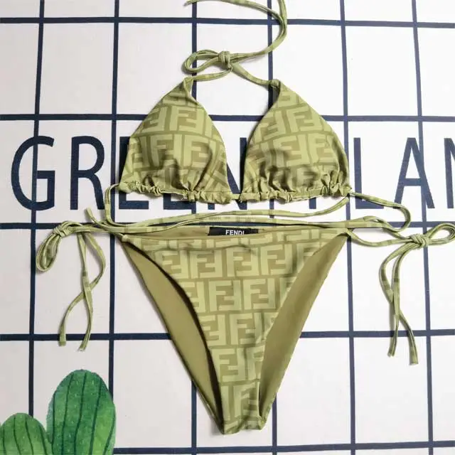 Letter Print Sexy Bikini Set