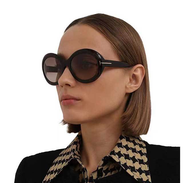 Retro Style Round Frame Sunglasses