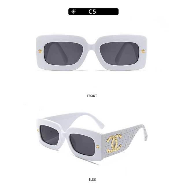 Square Small Farme Wide Legs Sunglasses