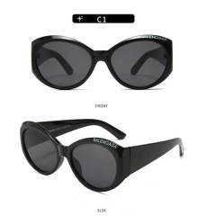 Oval Frame Shape Brand Design Fashion Sunglasses
