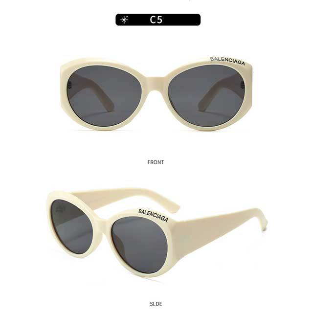 Oval Frame Shape Brand Design Fashion Sunglasses