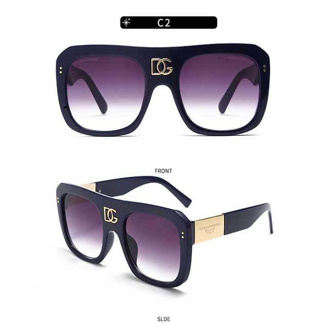 Brand Design Vintage Oversized Sunglasses