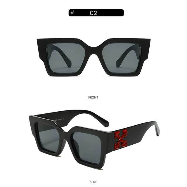 Big Square Frame Luxury Style Sunglasses