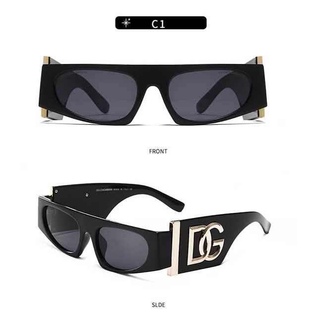 Wide Glasses Wide Legs Square Sunglasses