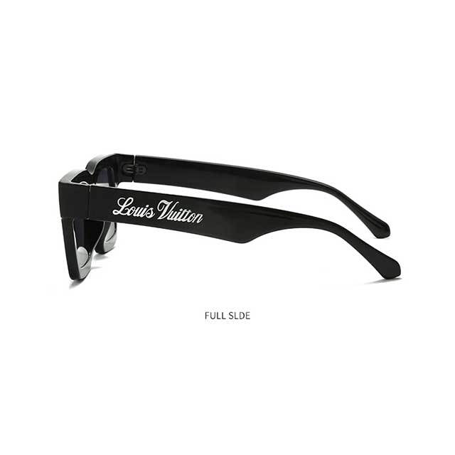 Contrast Color Square Frame Sunglasses