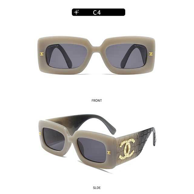 Square Small Farme Wide Legs Sunglasses