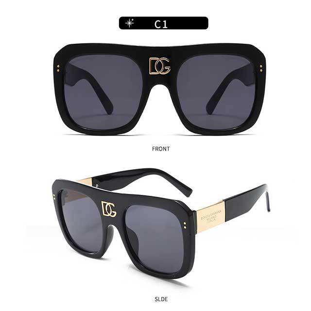 Brand Design Vintage Oversized Sunglasses