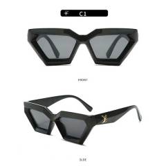 Polygonal Frame Brand Design Sunglasses