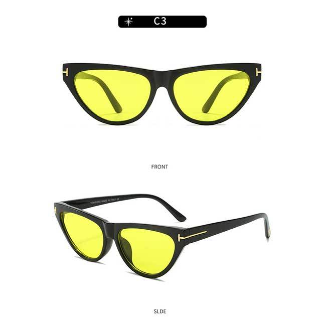 Cat Eye Frame Brand Design Style Sunglasses