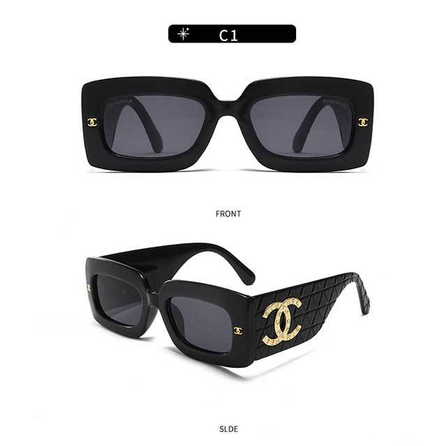 Square Small Farme Wide Legs Sunglasses