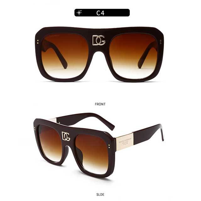 Brand Design Vintage Oversized Sunglasses