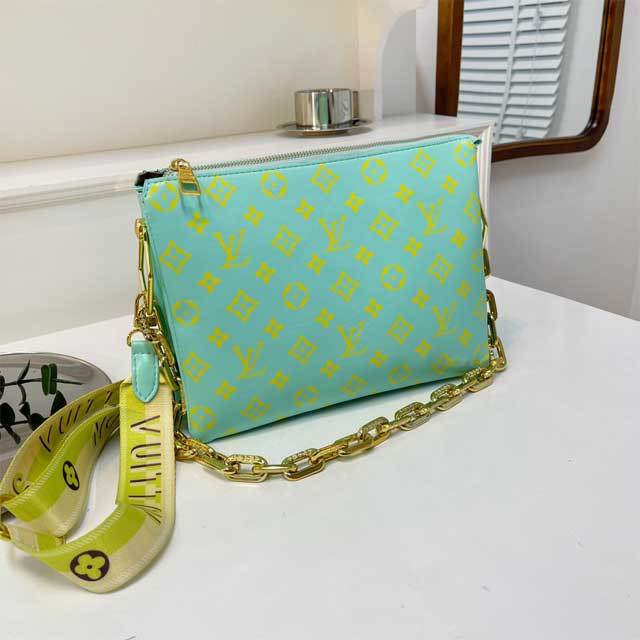 Fashion Letter Print Leather Messenger Bag