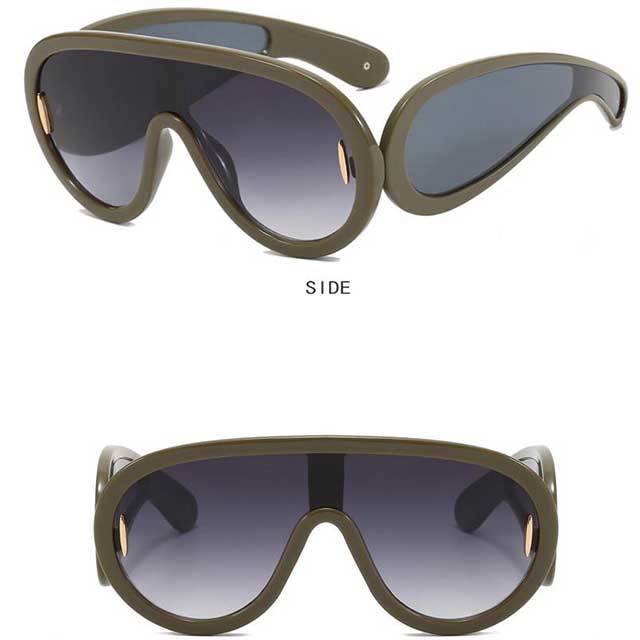 Personality One Piece Vintage Punk Sunglasses