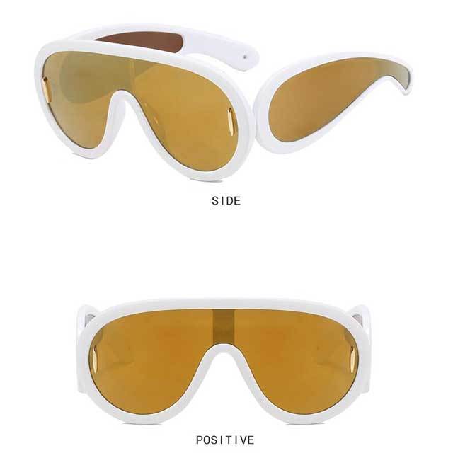 Personality One Piece Vintage Punk Sunglasses