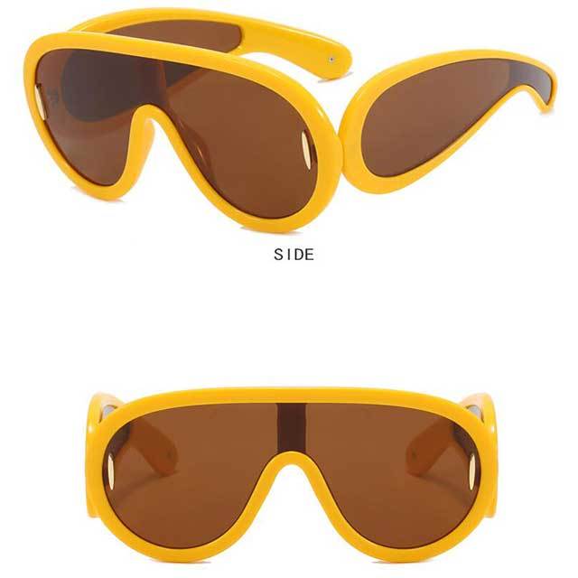 Personality One Piece Vintage Punk Sunglasses