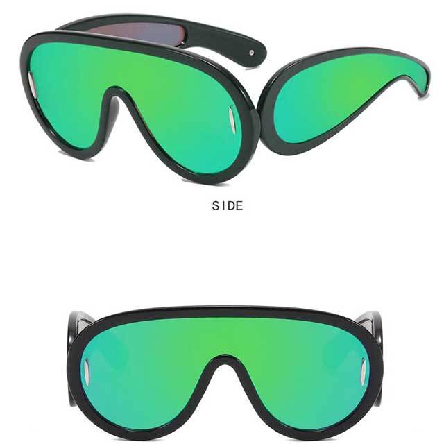 Personality One Piece Vintage Punk Sunglasses