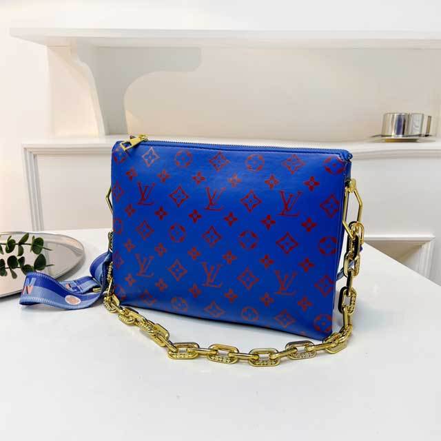 Fashion Letter Print Leather Messenger Bag