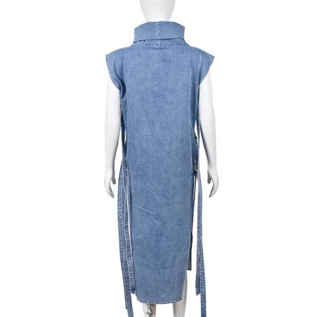 Denim Hollow Out Dress