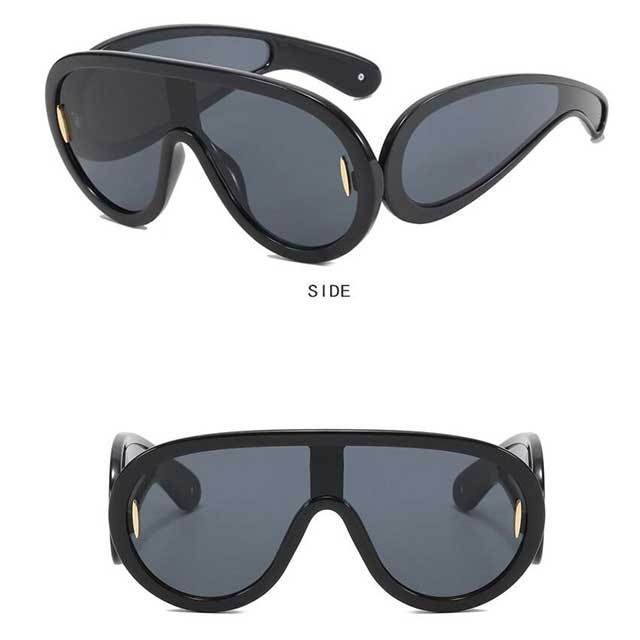 Personality One Piece Vintage Punk Sunglasses