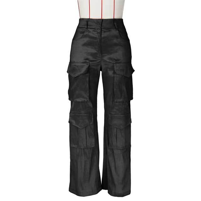 Multi Pockets High Waist Cargo Pants